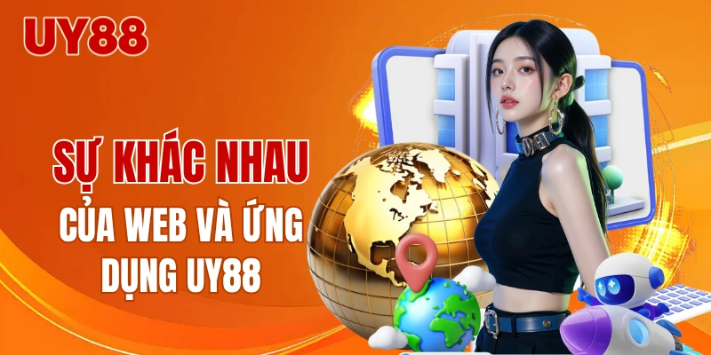 Điểm khác nhau giữa ứng dụng vs trang web UY88 